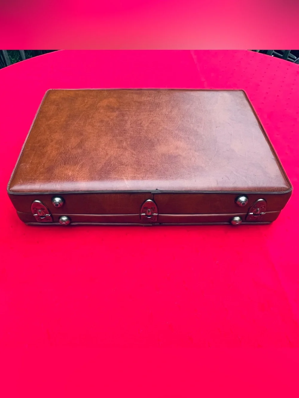 Authentic Emilio Pucci Leather Vintage Briefcase